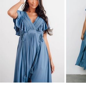 NWT women’s Baltic Born Jennifer deep V maxi dress